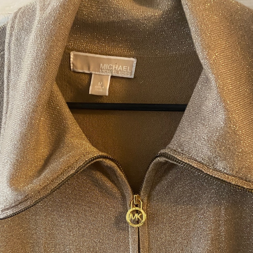 Michael Kors Women's Shimmering Gold Blazer